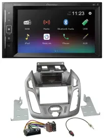 Pioneer DAB MP3 2DIN Bluetooth USB Autoradio für Ford Transit 2013-2018 ohne Dis