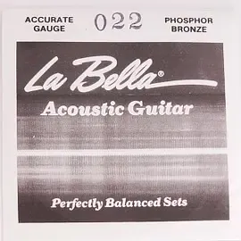 Струна для акустической гитары La Bella PW022, фосфорная бронза, калибр 22