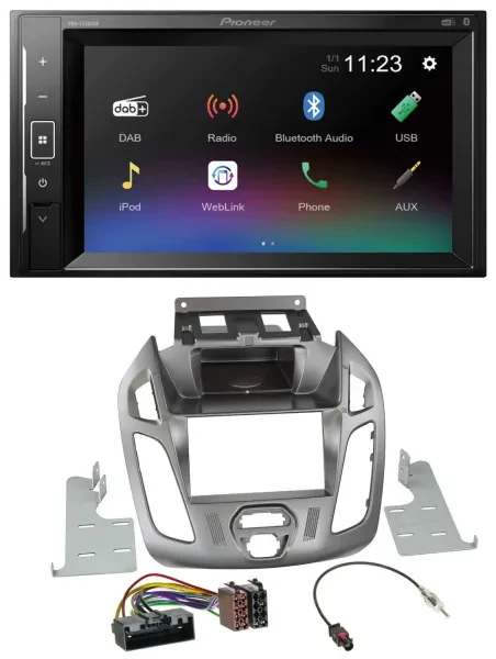 Pioneer DAB MP3 2DIN Bluetooth USB Autoradio für Ford Transit 2013-2018 ohne Dis