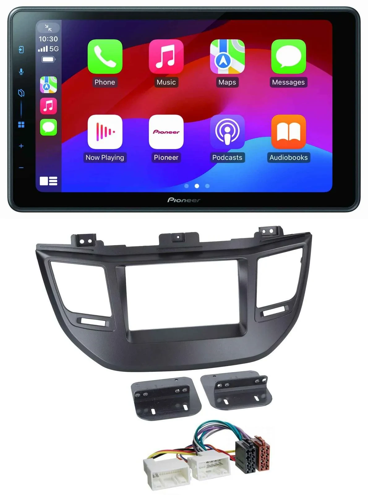 Автомагнитола Pioneer 2DIN, Bluetooth, USB, MP3, DAB, для Hyundai Tucson (с 2015), черная
