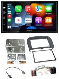 Kenwood DAB USB Bluetooth 2DIN MP3 Autoradio für Mercedes SL-Klasse 2001-2011 R2