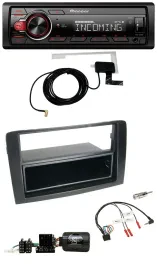 Pioneer MP3 Lenkrad CD DAB USB Autoradio für Fiat Idea 2006-2012 schwarz