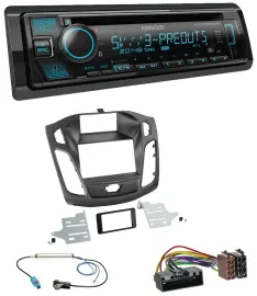 Kenwood Bluetooth USB CD MP3 DAB Autoradio für Ford Focus (DYB, 2011-2014)