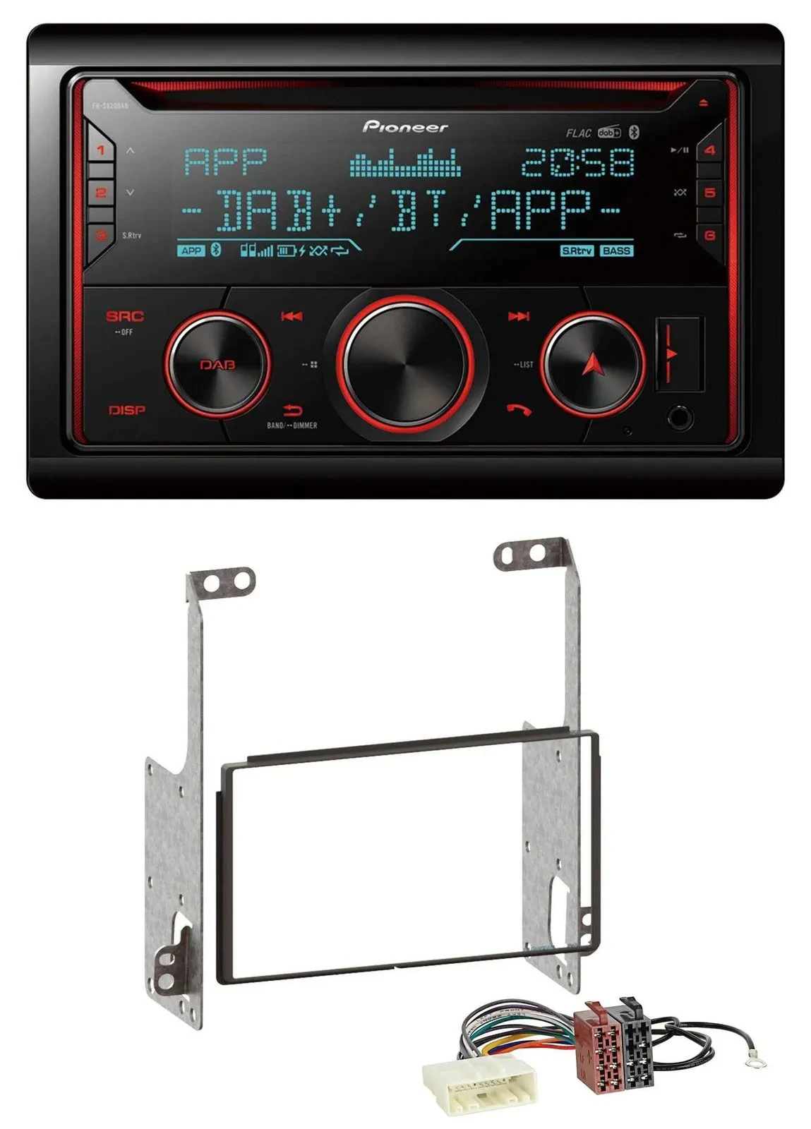 Pioneer 2DIN DAB MP3 Bluetooth USB CD Autoradio für Nissan X-Trail 2007-2014