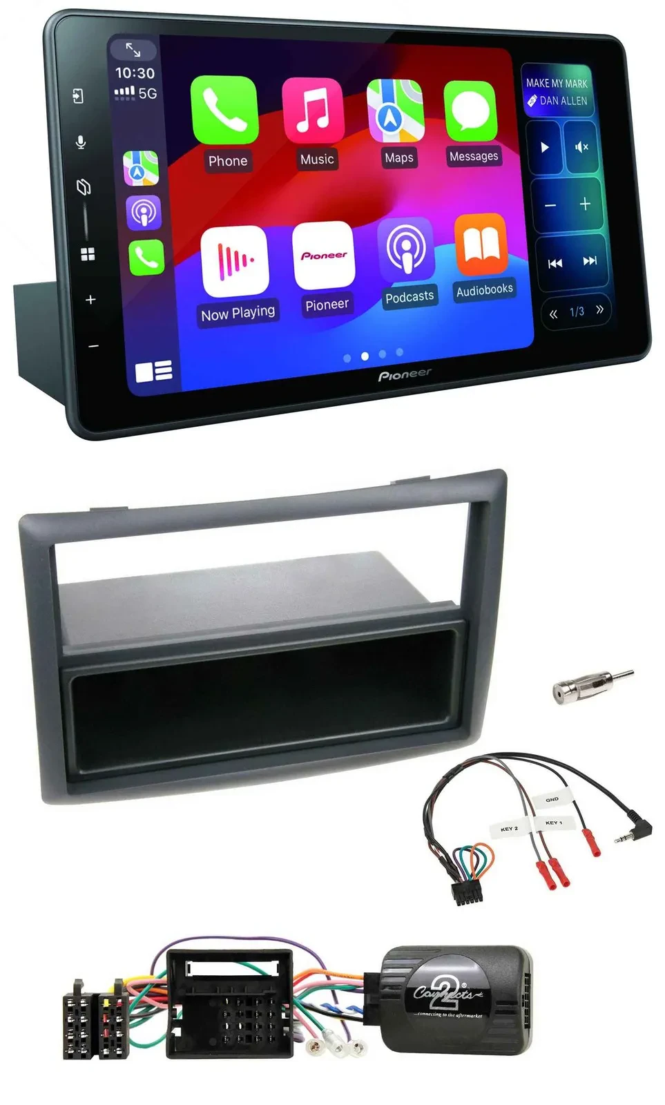 Pioneer Bluetooth DAB Lenkrad USB Autoradio für Renault Megane 2009-2012