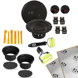 Cerwin Vega H765C 120W 6.5" Component Car Speakers with NVX Speaker Install Kit