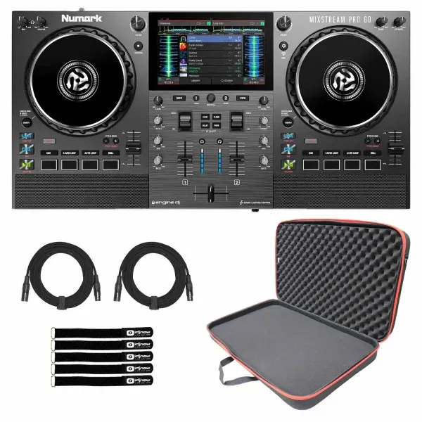 DJ-контроллер с джогом Numark MIXSTREAM PRO GO с аксессуарами