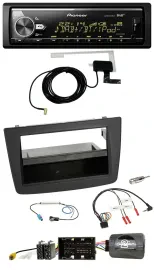 Автомагнитола Pioneer Bluetooth, DAB, USB, для Alfa Romeo Mito 955 (2014–2018), поддержка управления на руле, черный