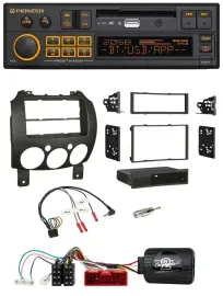 Pioneer DAB Lenkrad USB Bluetooth Autoradio für Mazda 2 2007-2014 nur Panasonic