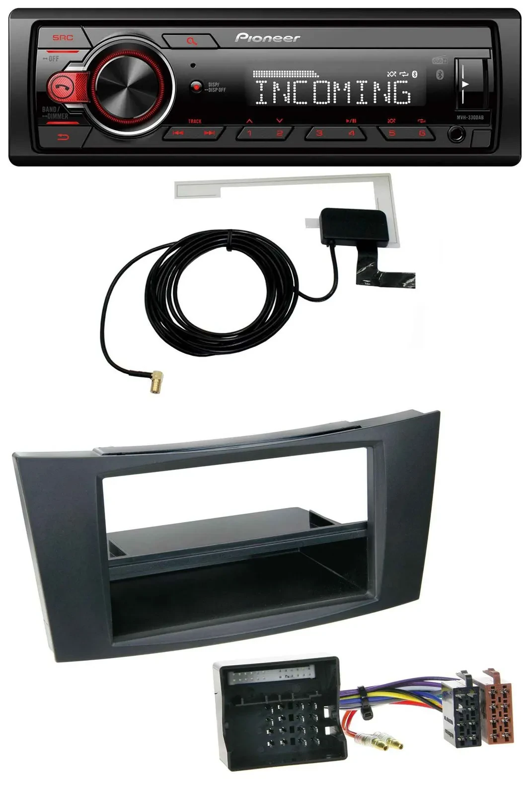 Pioneer MP3 AUX CD DAB USB Autoradio für Mercedes E-Klasse W211