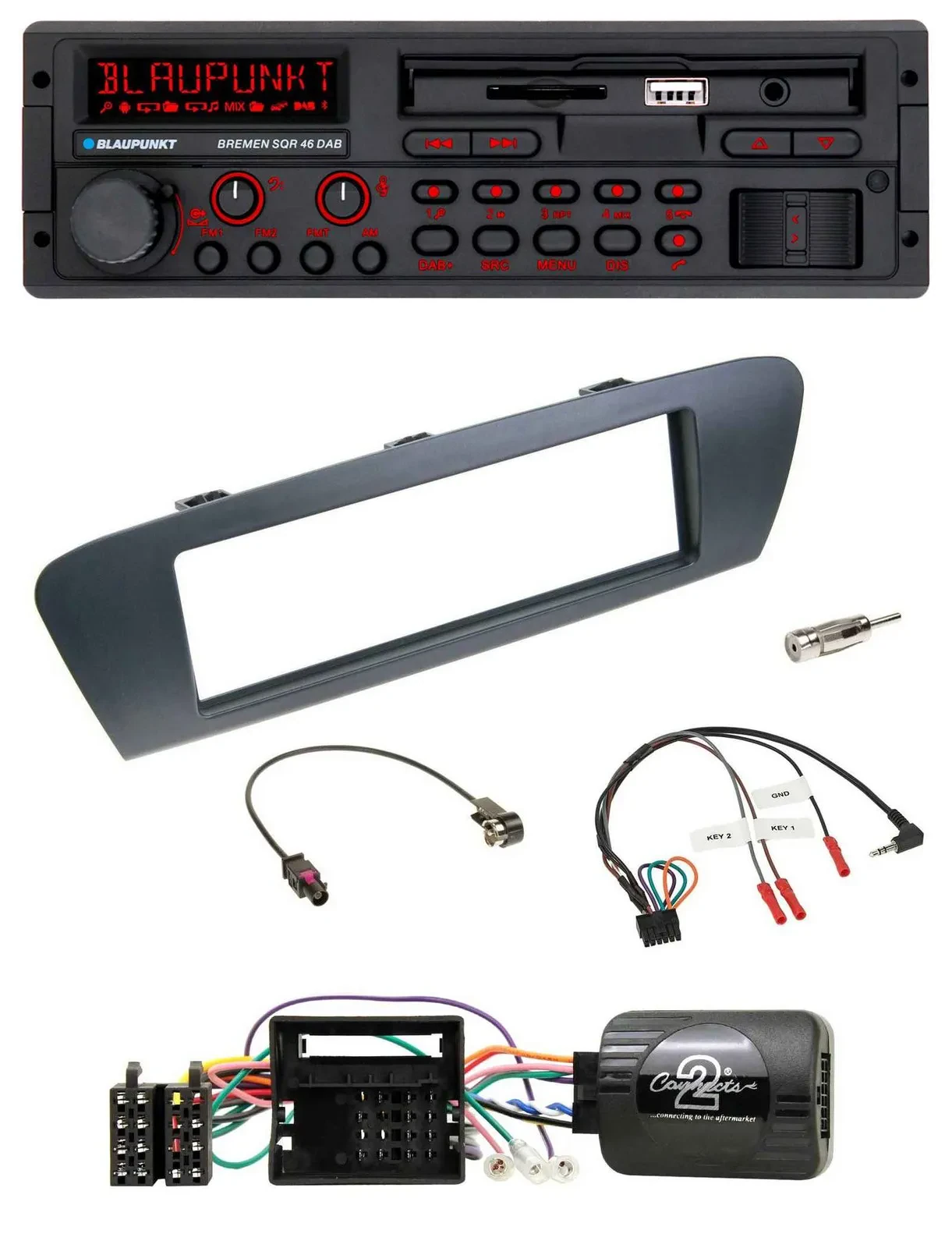 Blaupunkt SD Lenkrad USB Bluetooth DAB Autoradio für Renault Grand Scenic Scenic