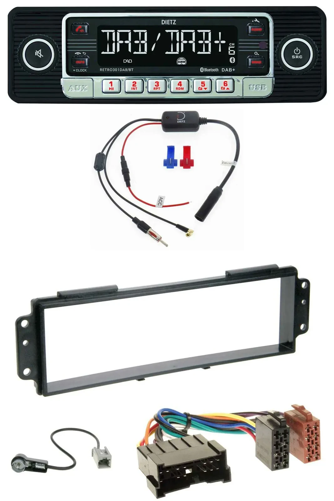 Dietz MP3 DAB Bluetooth USB Autoradio für Kia Picanto (2008-2011)