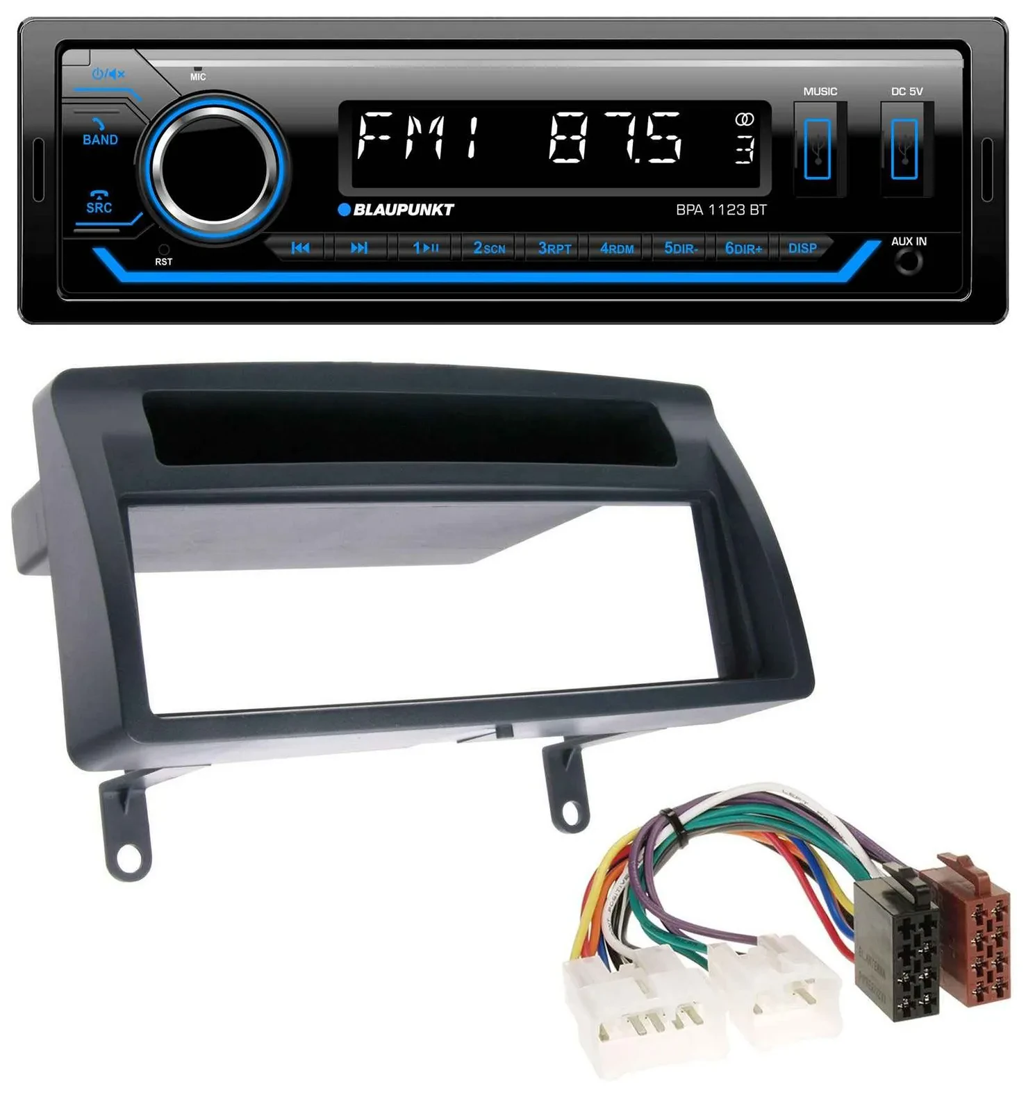 Blaupunkt MP3 Bluetooth USB AUX Autoradio für Toyota Corolla E12 2003-2008 dunke