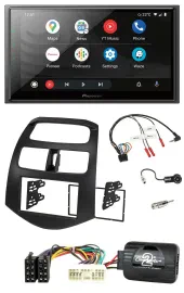 Автомагнитола для Chevrolet Spark KLM (2012–2020) Pioneer 2 DIN, DAB, Bluetooth, USB, поддержка кнопок на руле