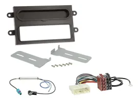 Radioeinbauset DIN Autoradio für Renault Twingo ab 2015 Soft Touch Grau schwarz