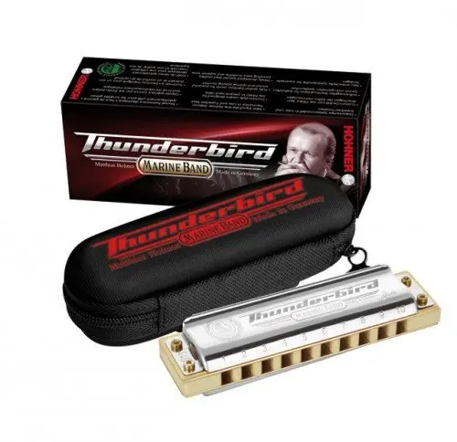 Губная гармошка диатоническая Hohner Marine Band Thunderbird E low (M201115x)