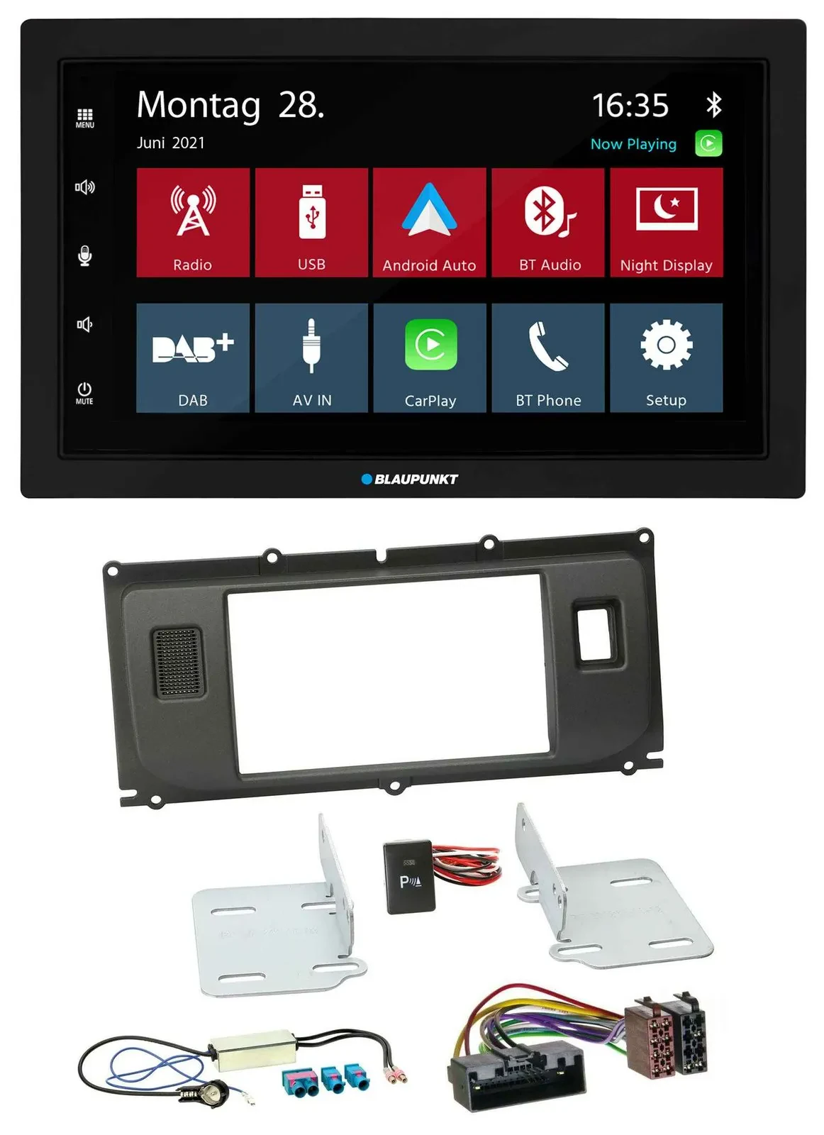 Blaupunkt MP3 Bluetooth DAB 2DIN USB Autoradio für Land Rover Evoque ab 2011