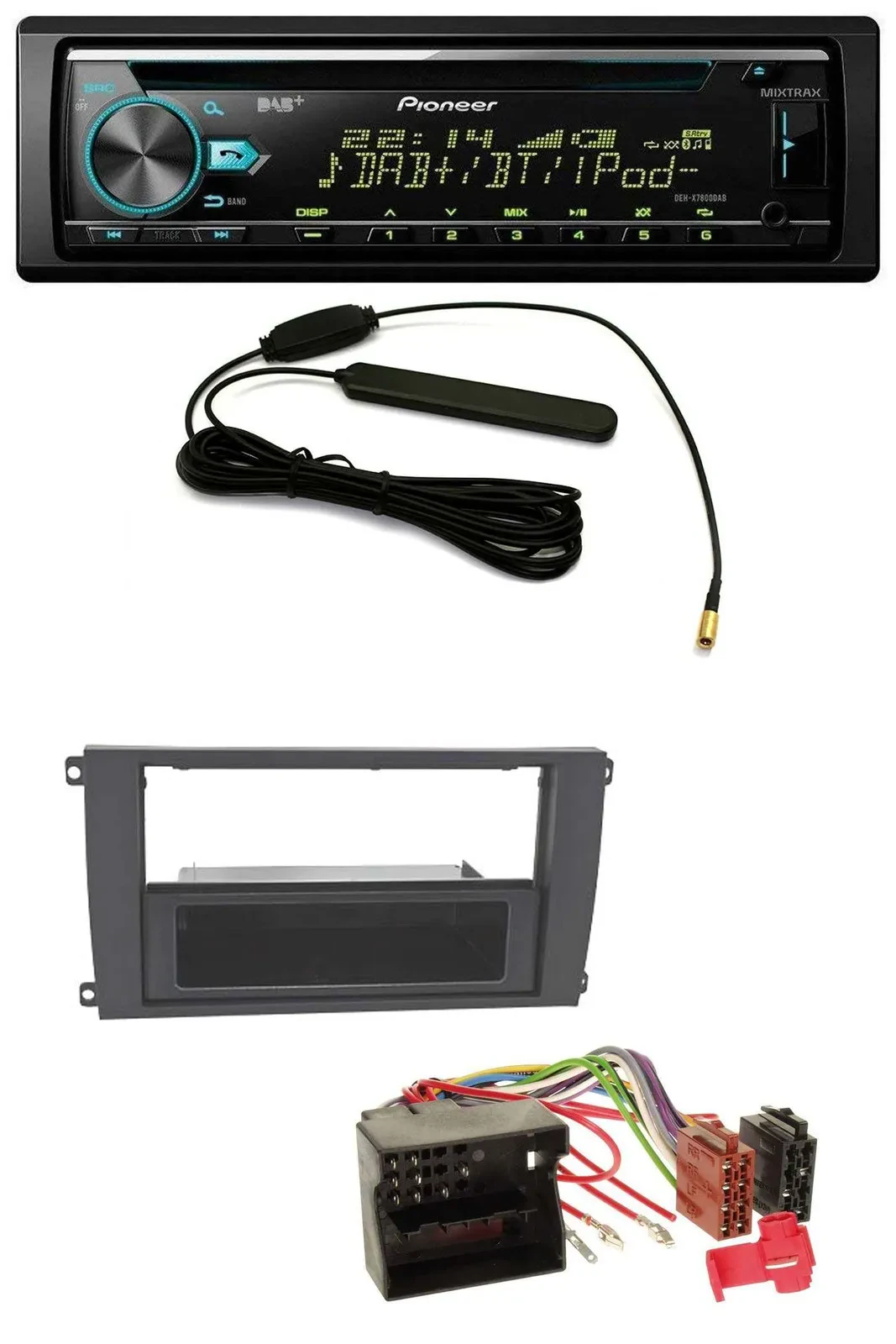 Автомагнитола для Porsche Cayenne (2007–2010) Pioneer CD/MP3/AUX/DAB/USB