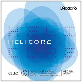 Струны для виолончели D'Addario Helicore Series Cello C String 4/4 Size Medium