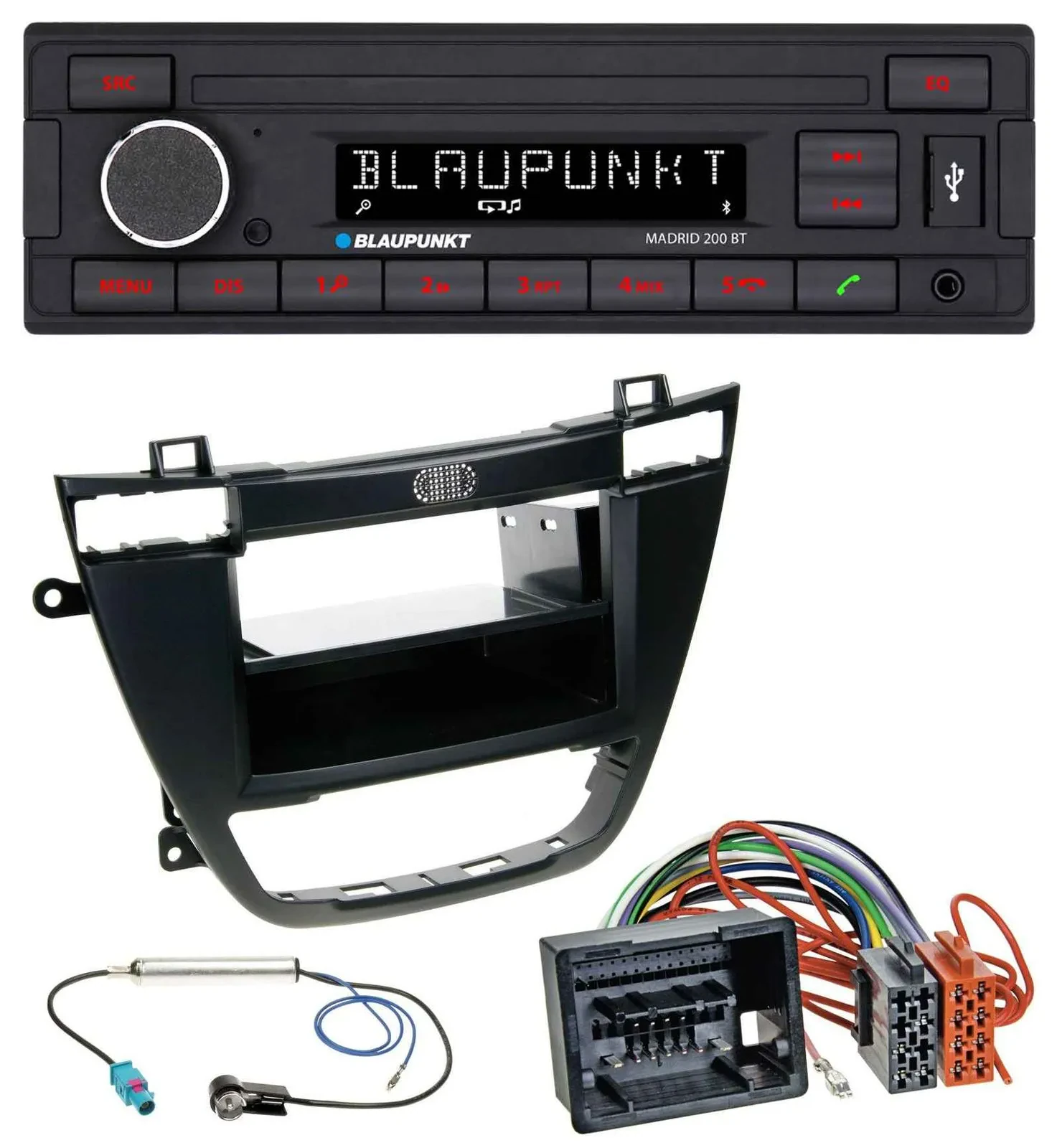 Blaupunkt USB AUX Bluetooth MP3 Autoradio für Opel Insignia 2008-2013 schwarz