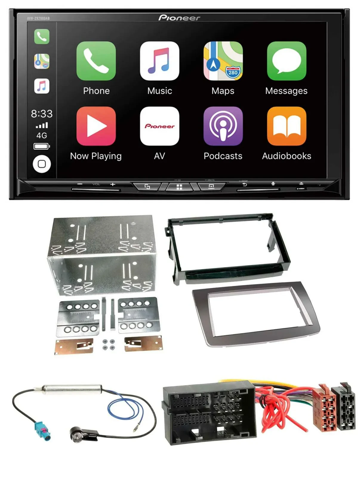 Pioneer 2DIN MP3 USB DAB DVD Bluetooth Autoradio für Alfa Romeo Mito ab 14 955 s