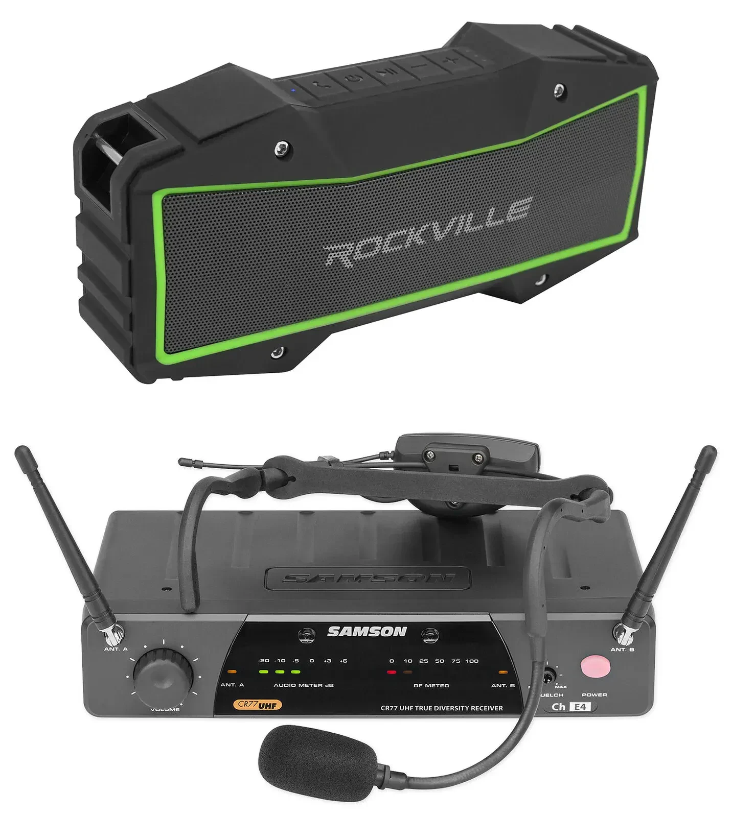 Samson AirLine 77 Wireless AH7-Qe Headset Microphone+Free Bluetooth Speaker