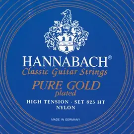 Струны для классической гитары Hannabach 825HT Blue Pure Gold