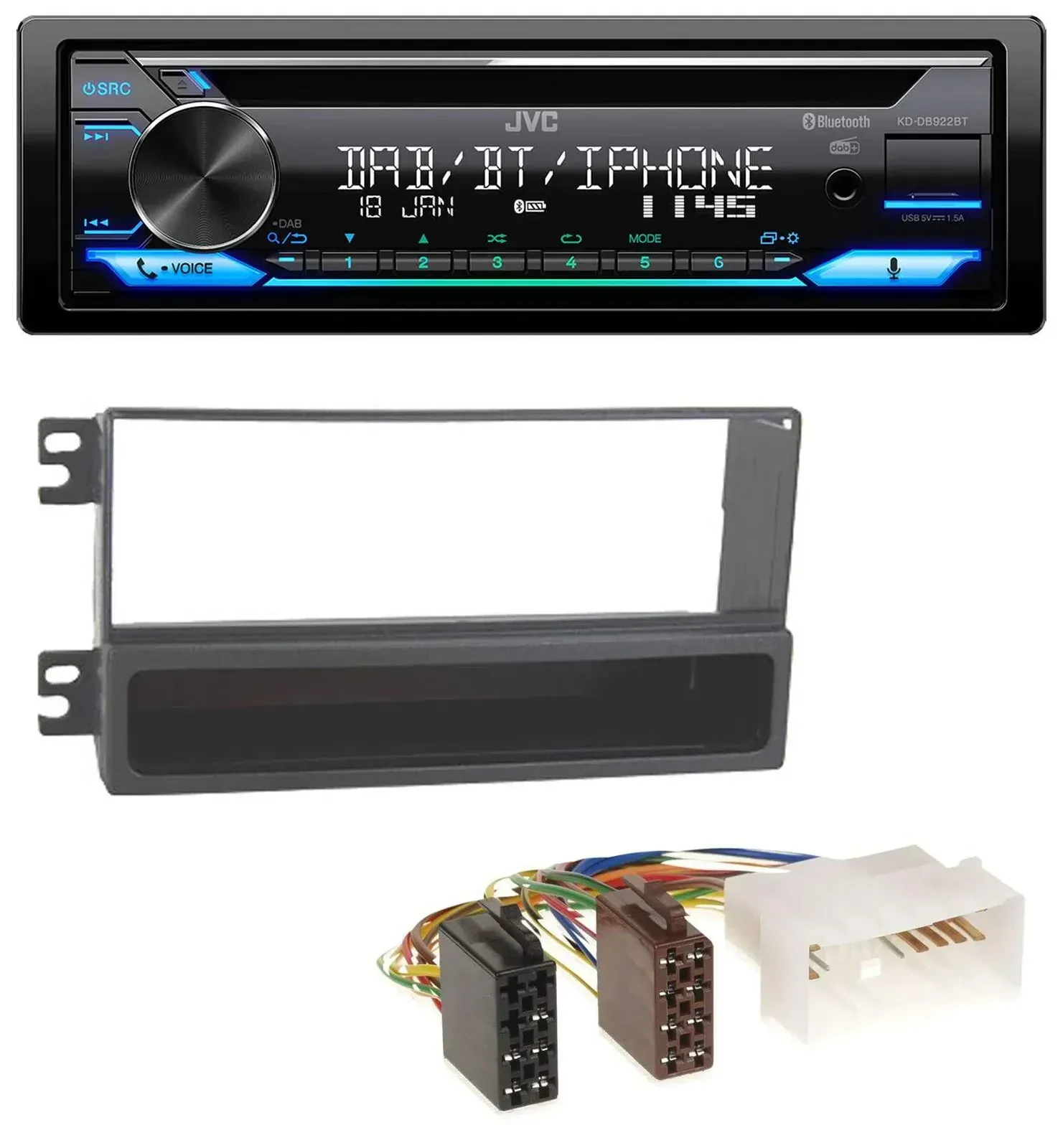 Автомагнитола для Kia Magentis (с 2006) JVC Bluetooth, DAB, CD, USB, MP3