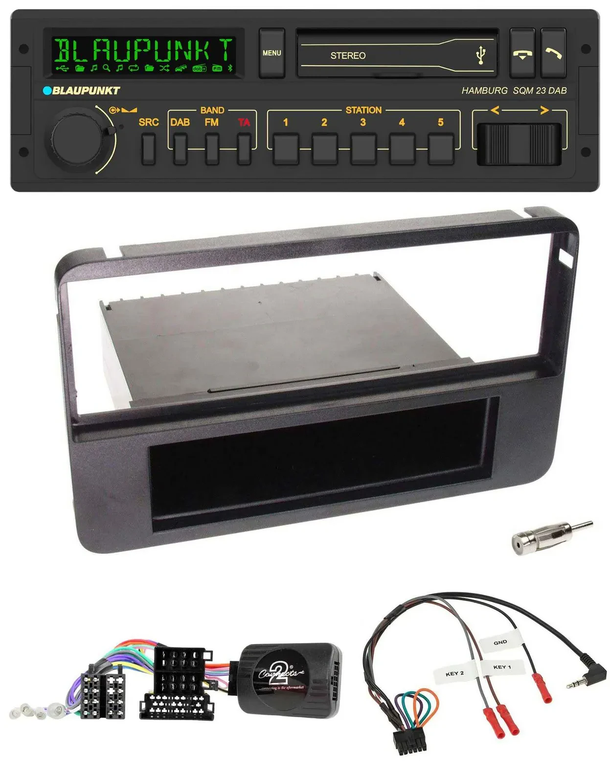 Blaupunkt USB DAB Bluetooth Lenkrad Autoradio für Alfa 159 Brera Spider