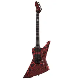 Электрогитара Schecter BälSäc E-1 Floyd Rose Black Orange Crackle