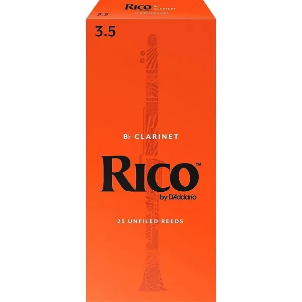 Rico Bb Clarinet Reeds, Box of 25 Strength 3.5
