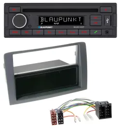 Blaupunkt MP3 USB CD Bluetooth AUX Autoradio für Fiat Idea (350, 03-11) - grau