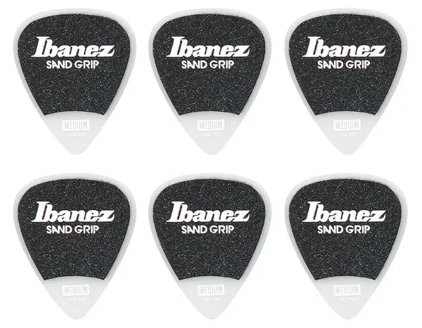 Медиаторы Ibanez PPA14MSG-WH Medium Sand Grip 1.0 (6 штук)