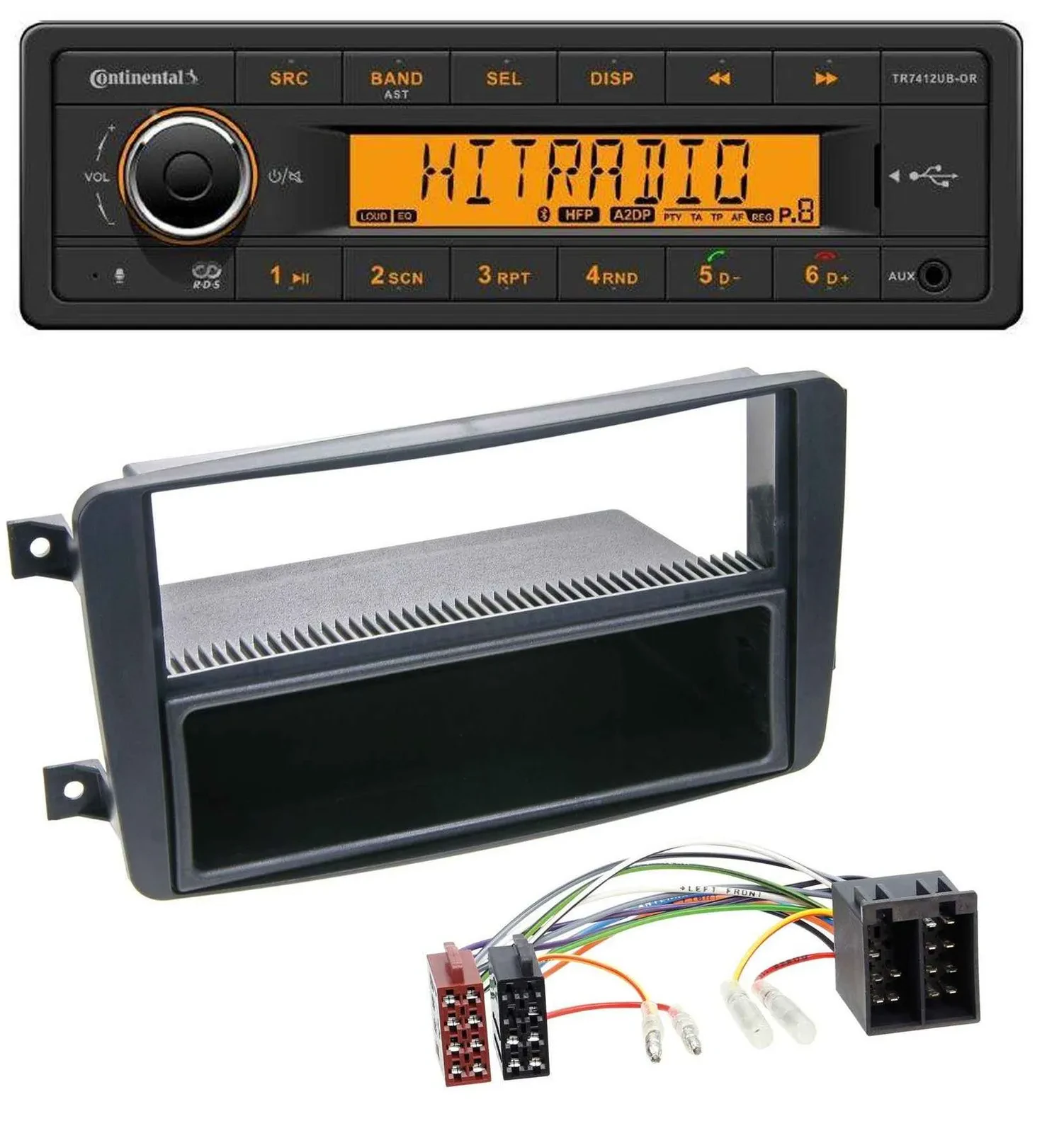 Continental MP3 Bluetooth AUX USB Autoradio für Mercedes C-Klasse W203 CLK W209