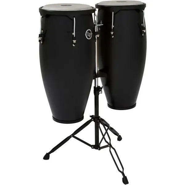 Конга Latin Percussion LP646NY City Black со стойкой