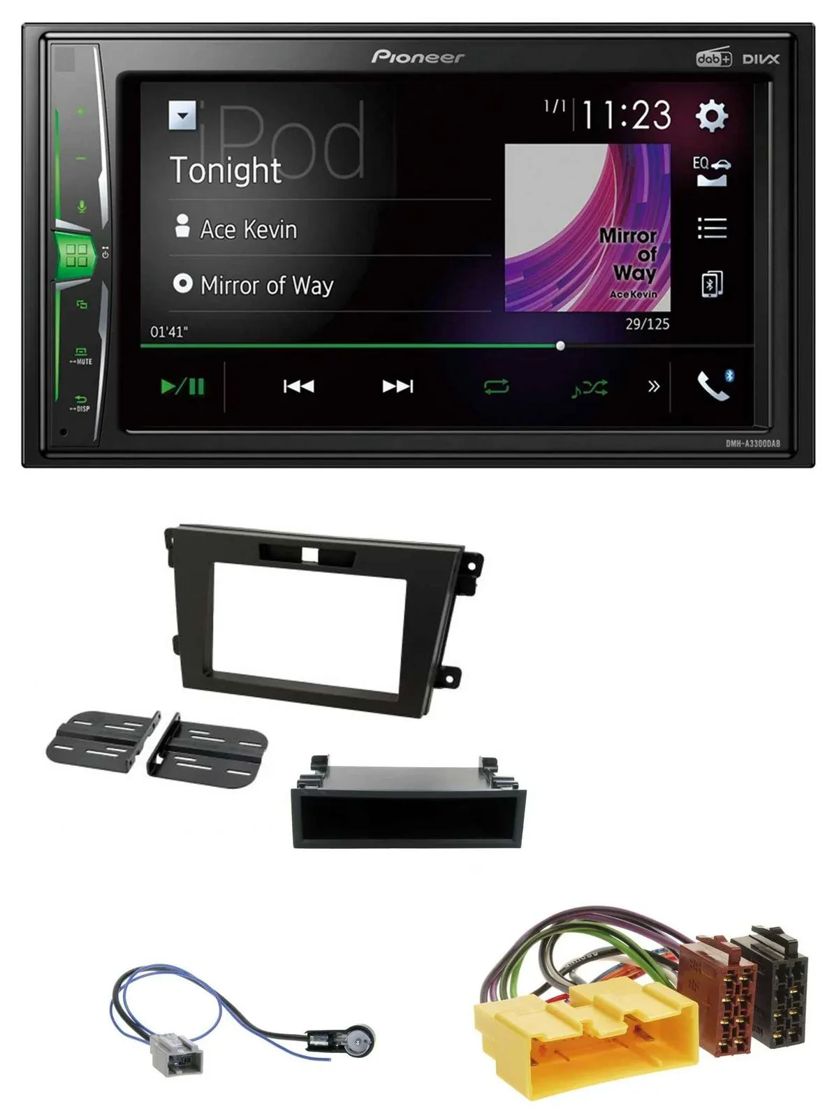 Pioneer 2DIN MP3 DAB USB Bluetooth Autoradio für Mazda CX-7 (2008-2010)