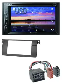 Pioneer Bluetooth 2DIN USB DVD DAB MP3 Autoradio für BMW 3er E46 mit großem Navi