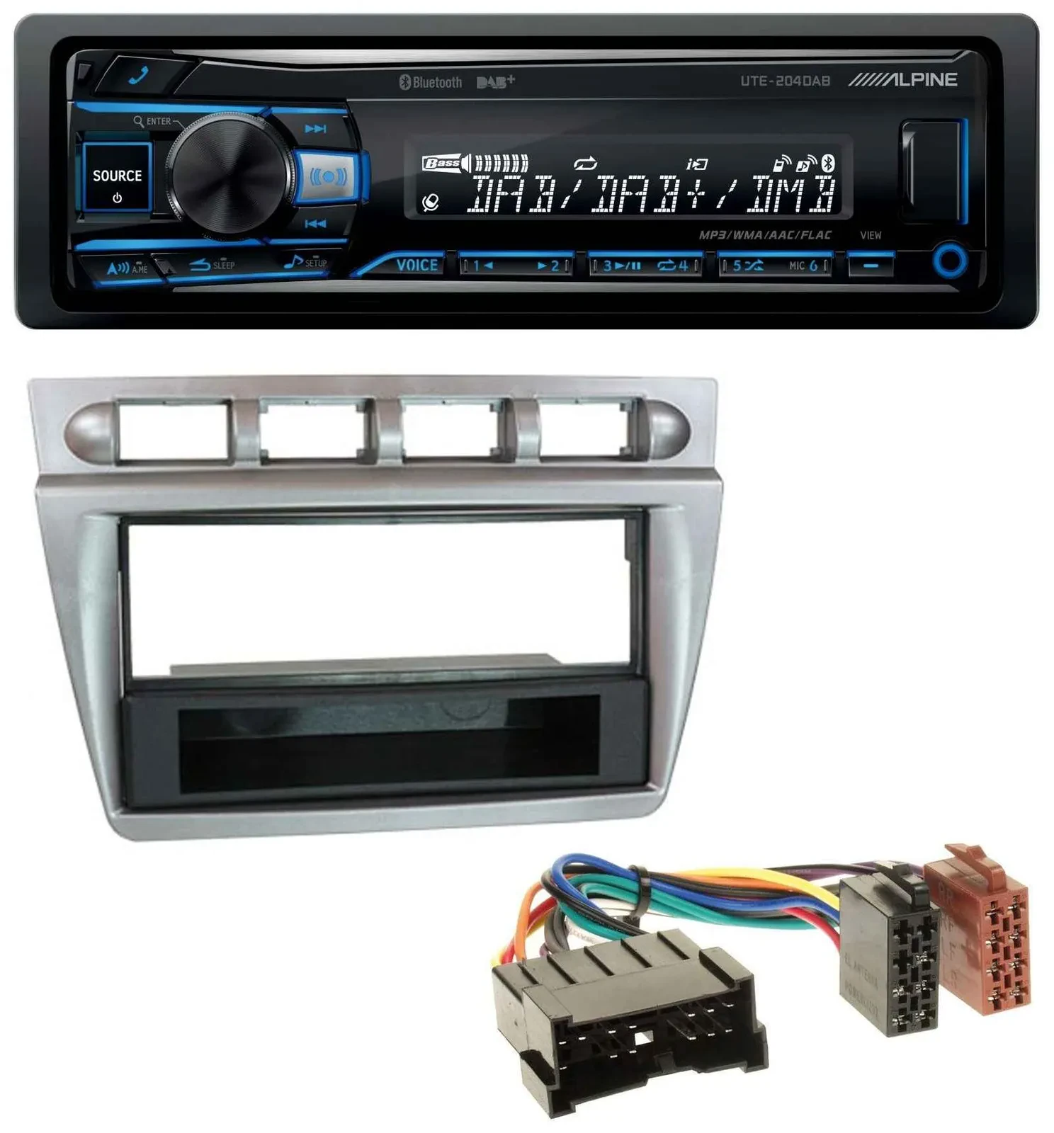 Alpine USB Bluetooth DAB MP3 Autoradio für Kia Picanto (2004-2007)