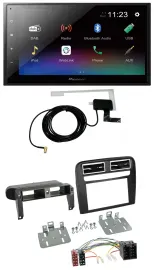 Pioneer DAB MP3 Bluetooth 2DIN USB Autoradio für Fiat Grande Punto 2005-2009 sch