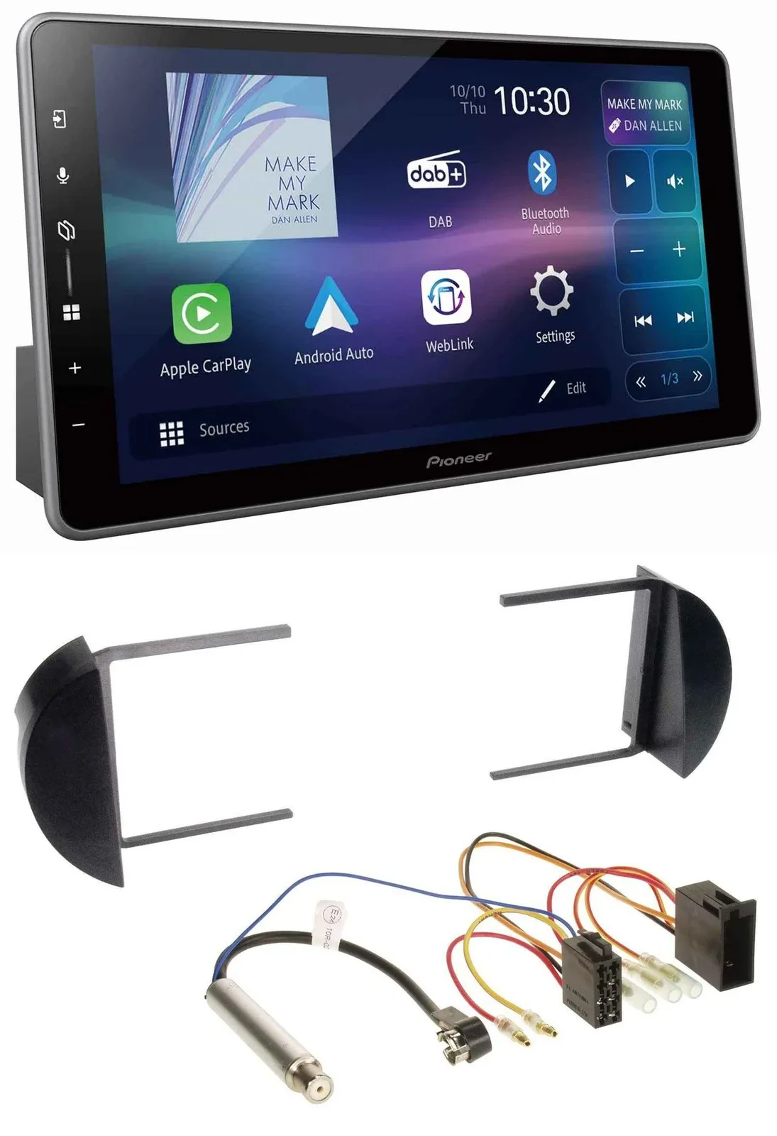 Pioneer Bluetooth USB DAB MP3 Autoradio für VW Beetle (1998-2011)