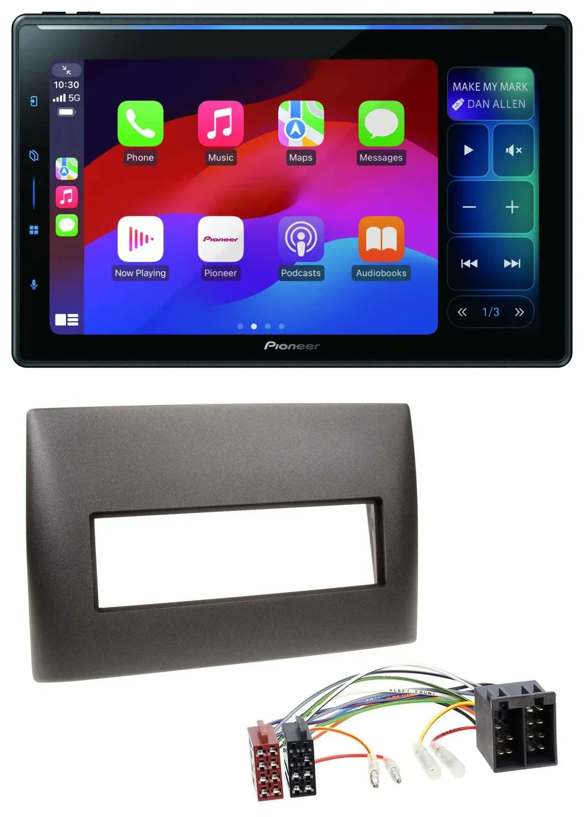 Pioneer Bluetooth DAB MP3 USB Autoradio für Fiat Stilo (192, 2001-2008)