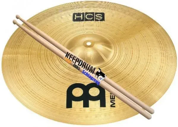 Тарелка барабанная MEINL 20" HCS Ride с палочками