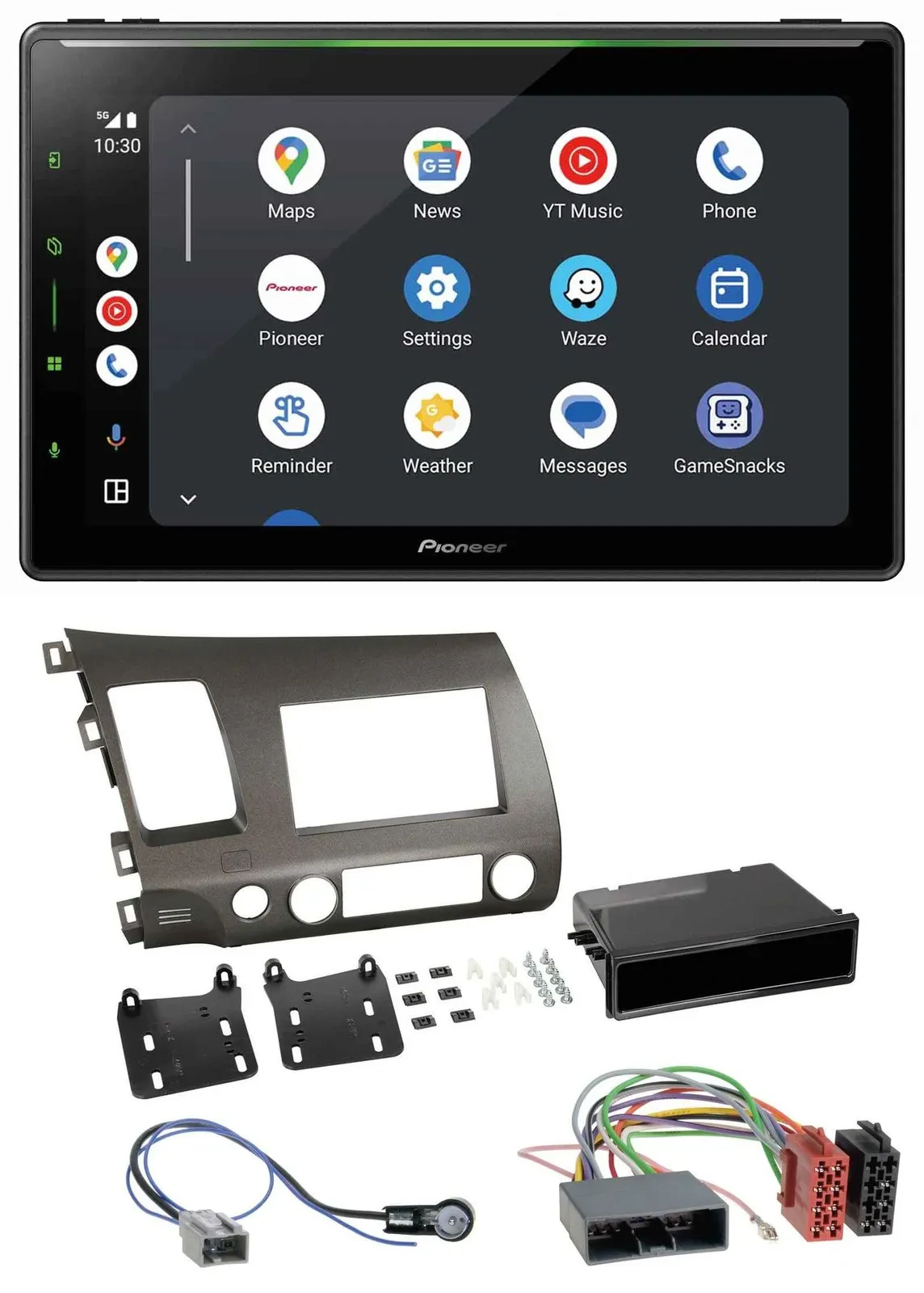 Pioneer 2DIN MP3 USB Bluetooth DAB Autoradio für Honda Civic Hybrid FD3 06-10 an