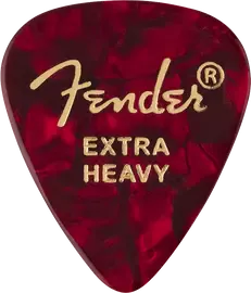 Медиаторы FENDER 351 Shape Premium Picks Extra Heavy Red Moto 12 Count, 12 шт