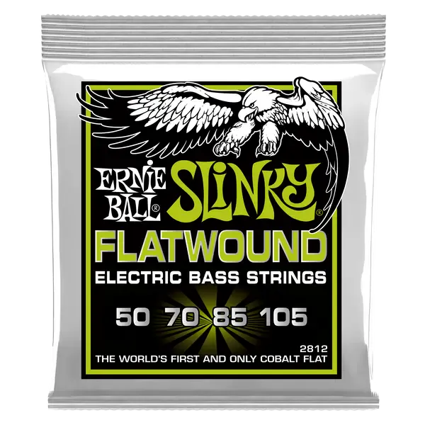 Струны для бас-гитары Ernie Ball 2812 Regular Slinky Flatwound Bass 50-105