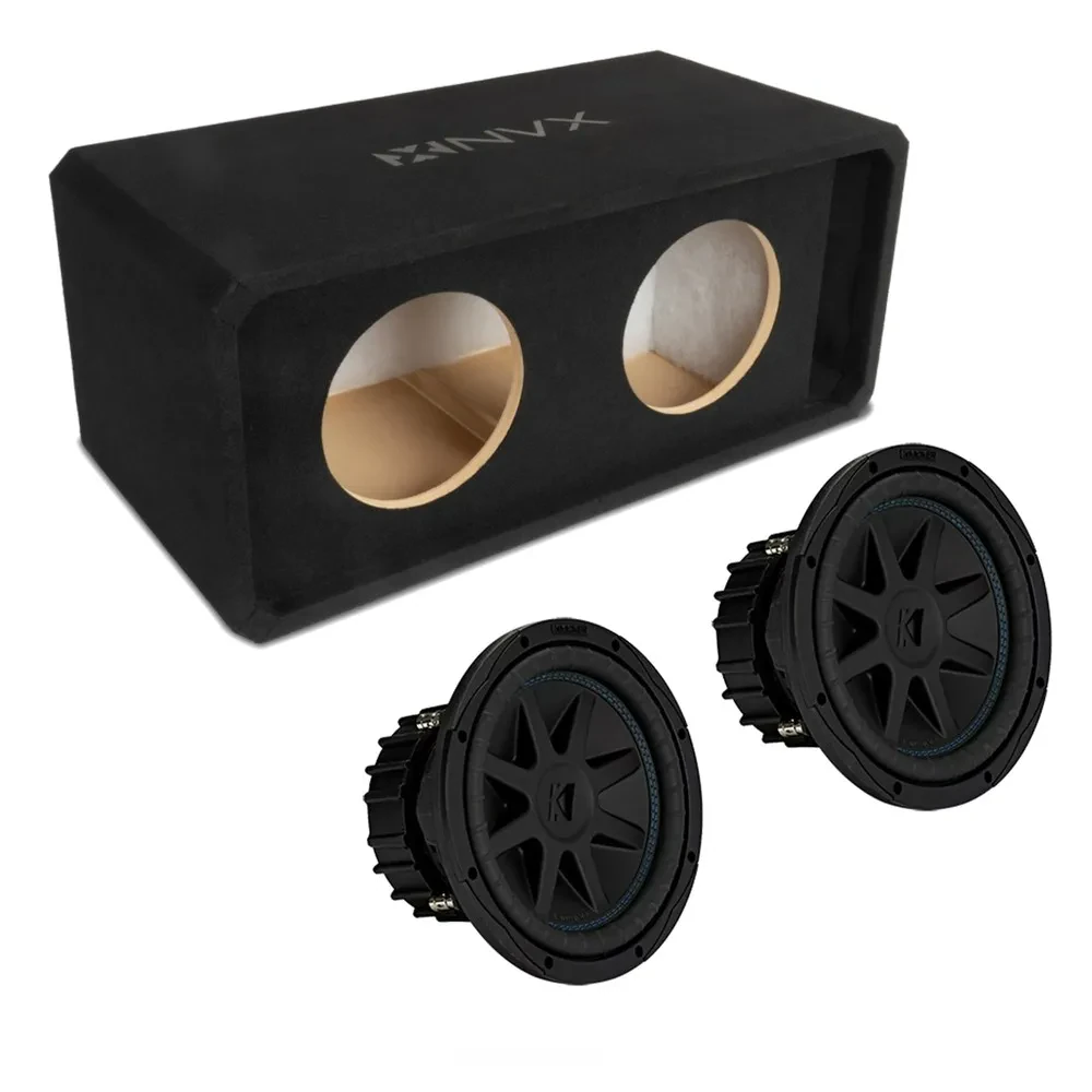 Сабвуфер пассивный для автомобиля NVX NE102P 2x10" щелевой фазоинвертор, 3/4" MDF (с сабвуфером CompVX)