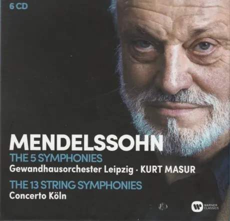 KURT MASUR - Mendelssohn: The 5 Symphonies (6CD)