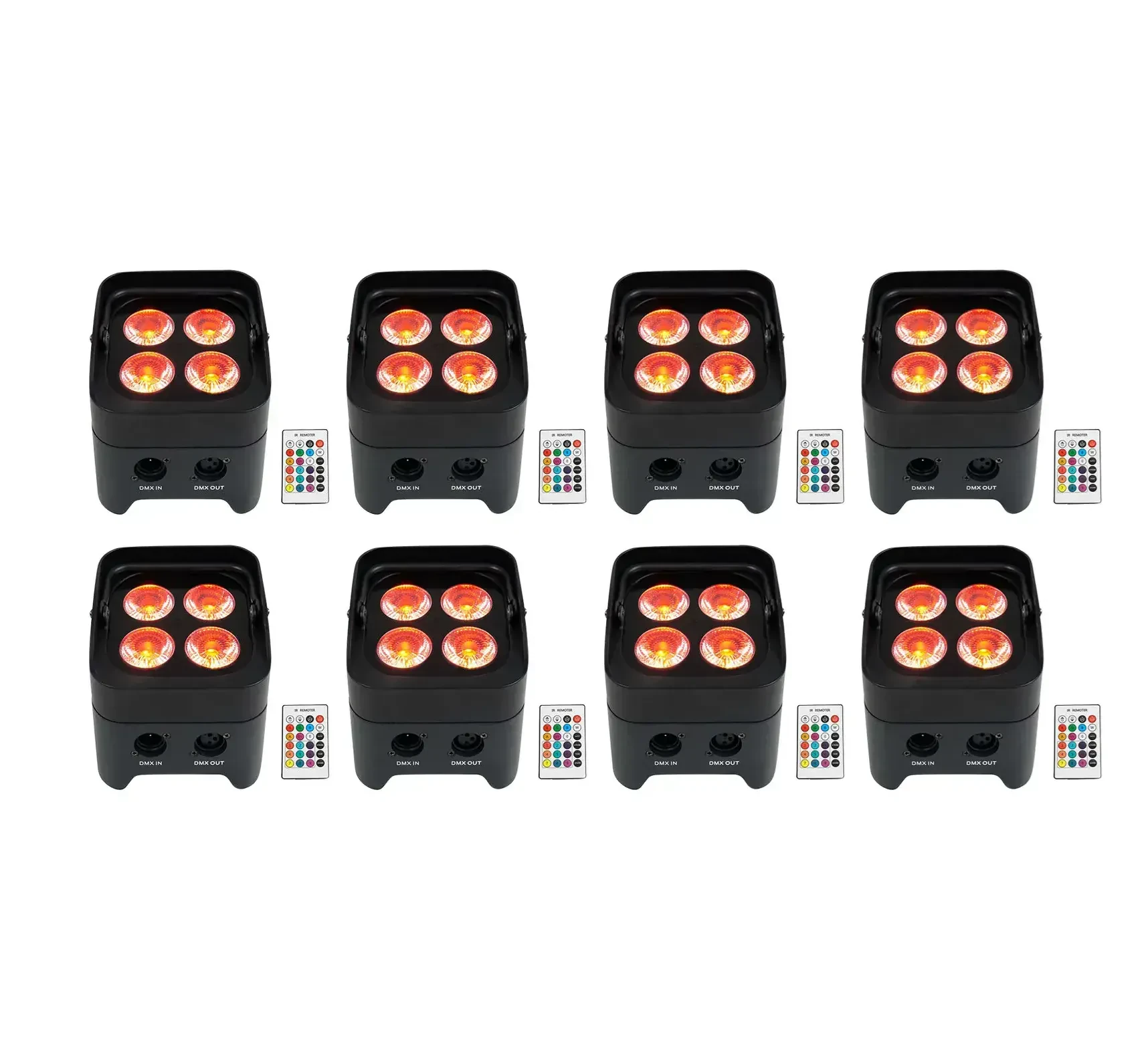 Светодиодный прибор Rockville BEST PAR 50 с чехлом (8 штук)