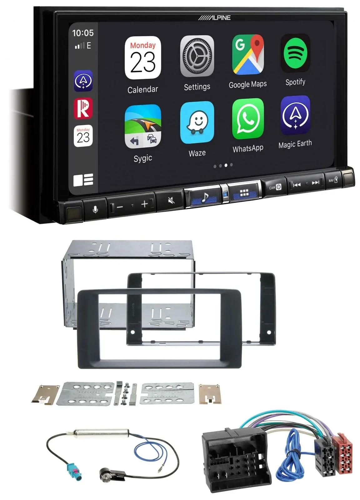 Alpine 2DIN DAB USB MP3 Bluetooth Autoradio für MAN TGA TGX TGL TGM TGS 2017-202
