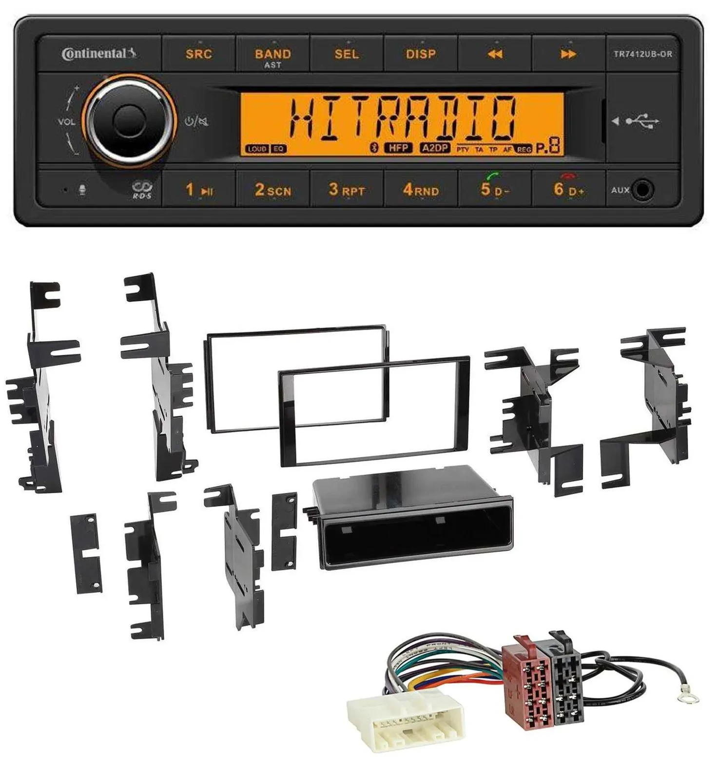 Continental MP3 Bluetooth AUX USB Autoradio für Nissan Navara NV NV200 (ab 12)